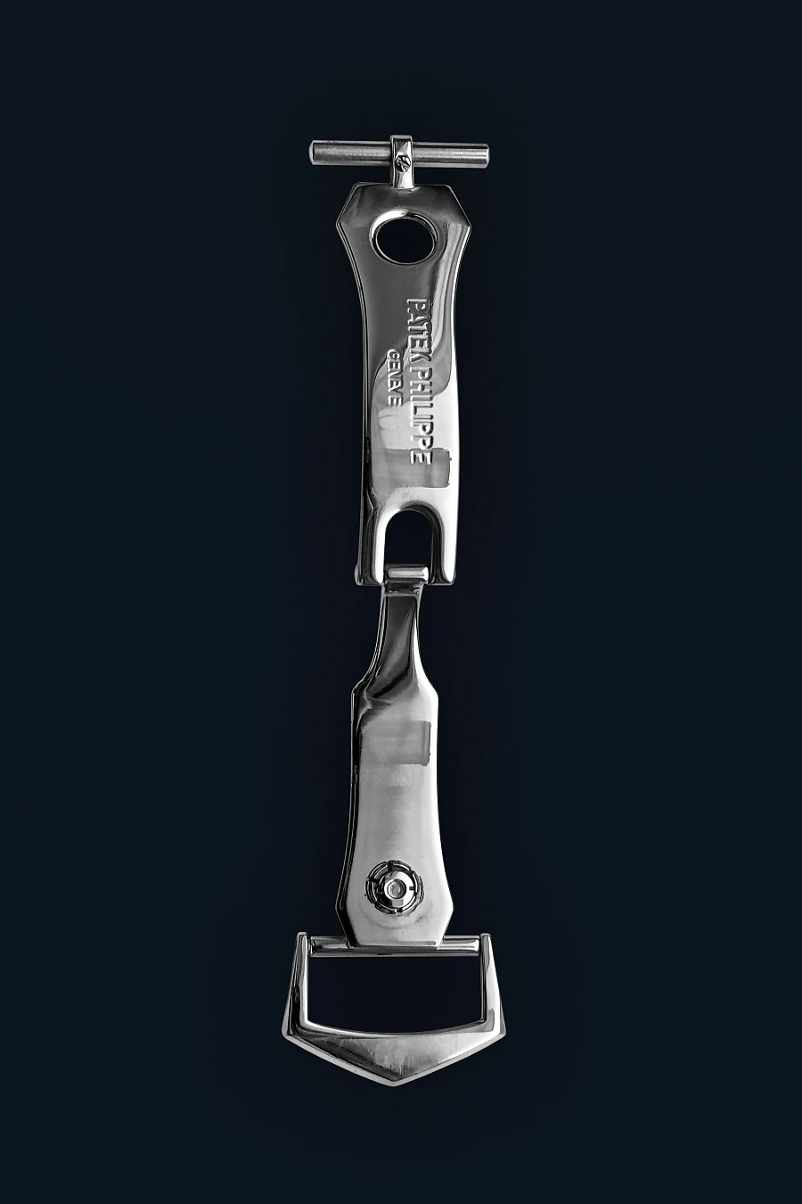 16mm Chevron-style Deployment Clasp in Platinum 950