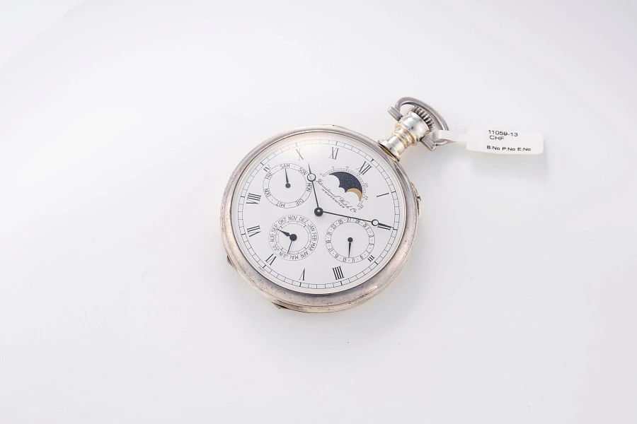 Annual Calendar Pocket Watch Ref. 5502 in 925 Sterling Silver
