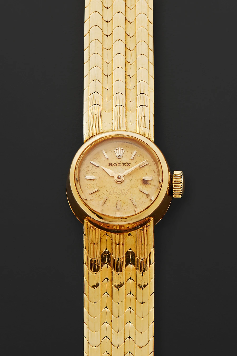 Orchid Ladies Watch in 18k Yellow Gold