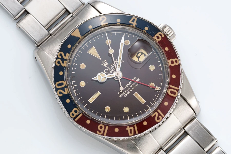 GMT Master Ref. 6542 with Bakelite Bezel in Stainless Steel