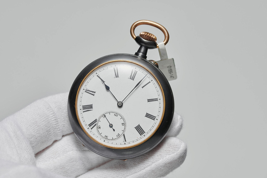 Open Face Calendar Pocket Watch