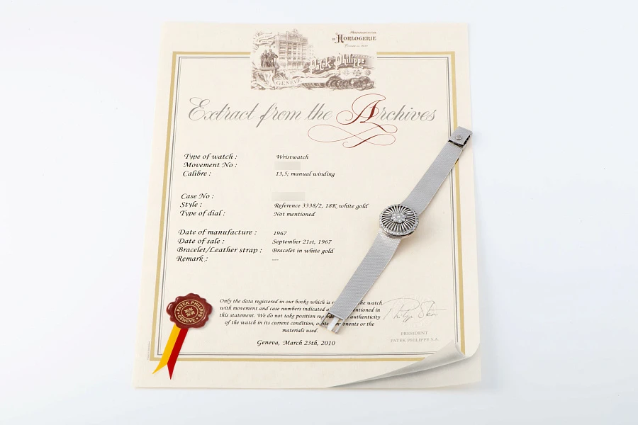 Jewelry Dress Watch Ref. 3338/2 in 18k White Gold