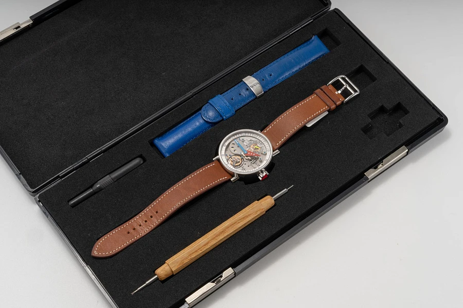 Tourbillon Volante in Stainless Steel