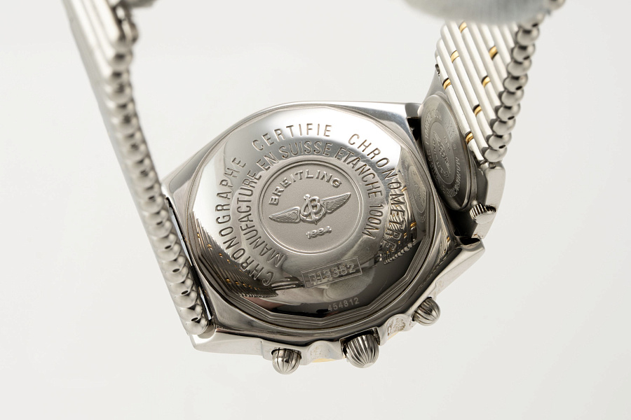Chronomat Dual Time Ref. D13352 in Stainless Steel and 18k Yellow Gold