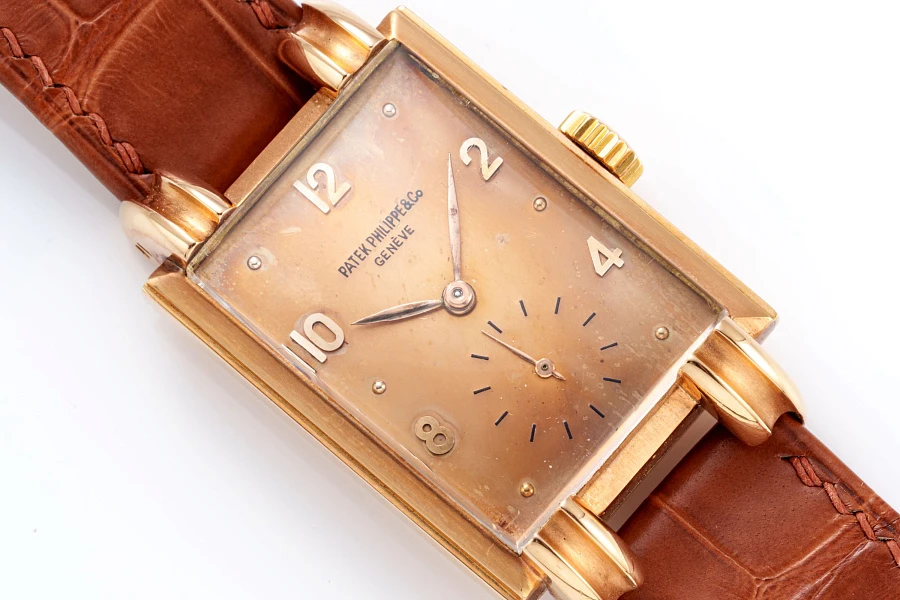 Rectangular Ref. 1480 in 18k Rose Gold