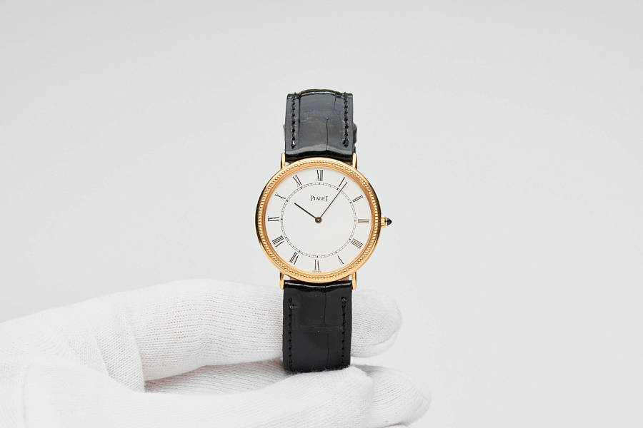 2 Hands 18k yellow gold hand-wound