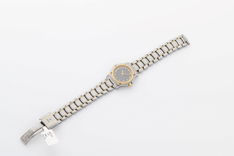 1911 Mini Quartz Ref. 166901 in Stainless Steel and 18k Yellow Gold
