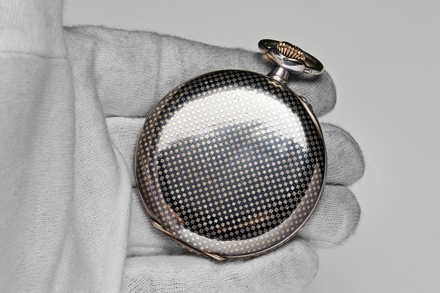 A. Lange & Söhne Open Face Niello Pocket Watch