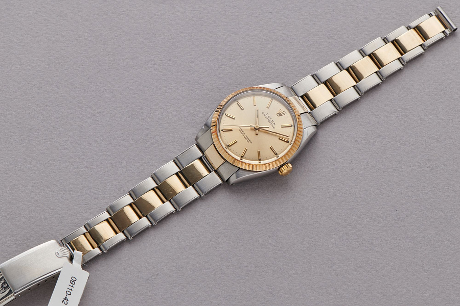Oyster Perpetual Bicolor Ref. 5500 with 'Pink Patina'