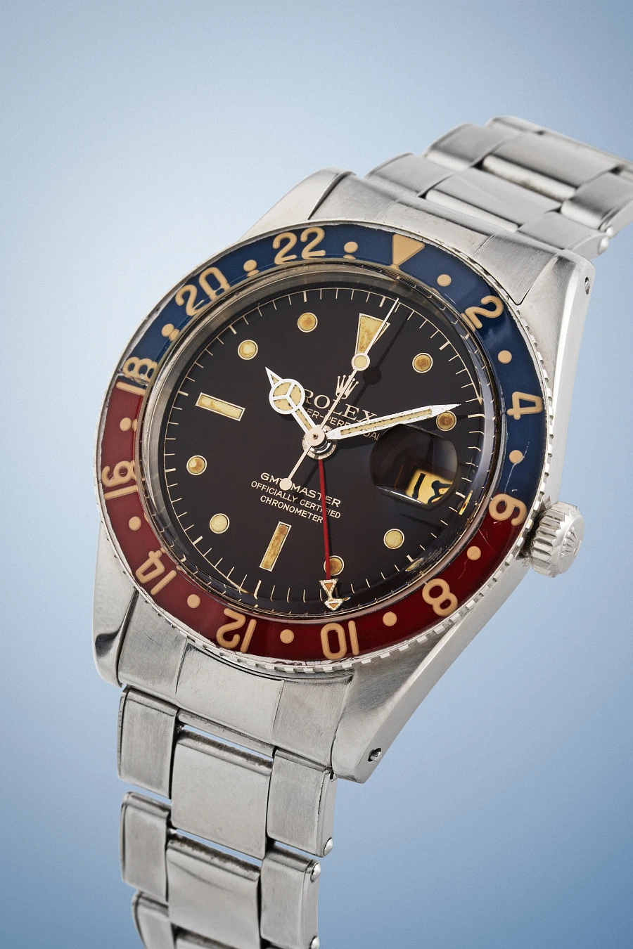 GMT Master Ref. 6542 with Bakelite Bezel in Stainless Steel