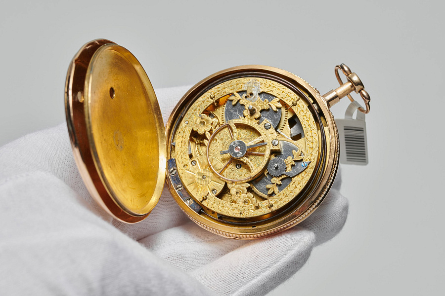 Open Face 1/4 Repeater Pocket Watch signed Breguet & Fils