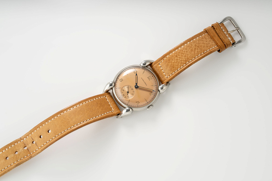 1940 Salmon Dial Dress Watch in Stainless Steel