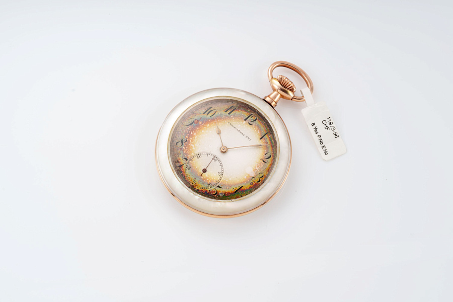 Pocket Watch in Mother of Pearl Case