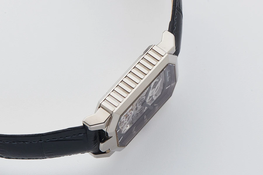 Skeleton Rectangular Ref. MS77 in 18k White Gold