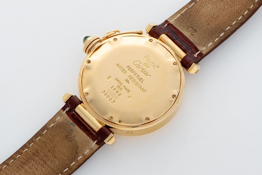 Pasha Quartz Perpetual Calendar Ref. 30003 in 18k Yellow Gold