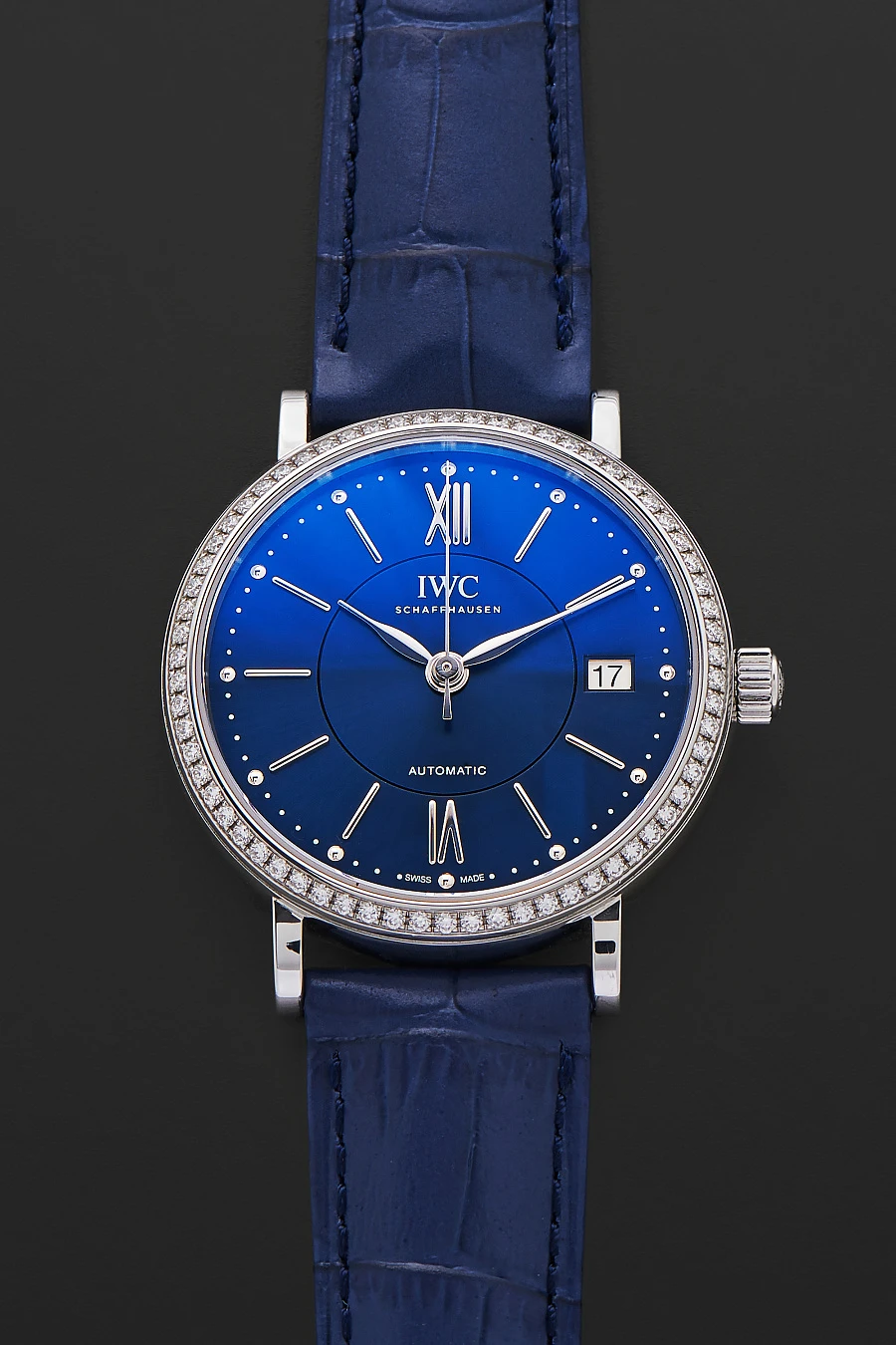 Portofino Ref. IW458111 in Stainless Steel with Diamonds