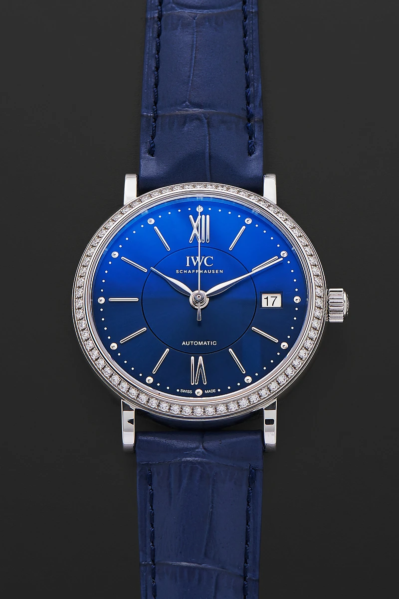 Portofino Ref. IW458111 in Stainless Steel with Diamonds