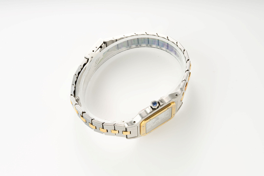 Santos Godron Ref. 2961 in Stainless Steel and 18k Yellow Gold
