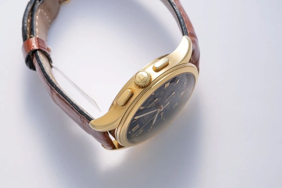 El Primero Chronograph Black Dial Ref. 30.0501.400 in 18k Yellow Gold