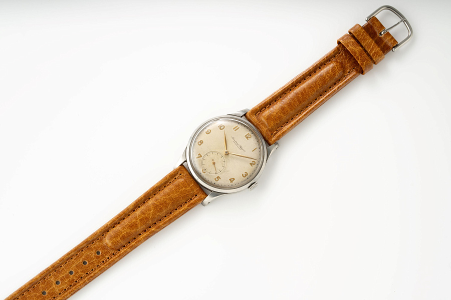 1940s Portugieser-Style Dress Watch in Stainless Steel