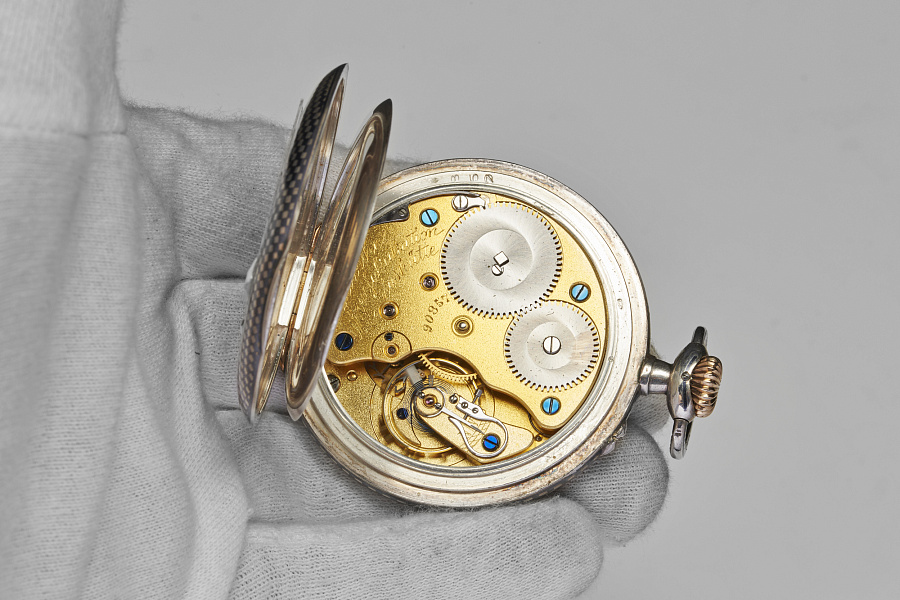 A. Lange & Söhne Open Face Niello Pocket Watch
