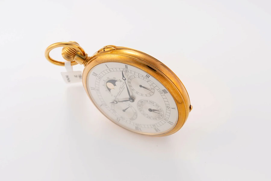 Annual Calendar Pocket Watch in 18k Yellow Gold