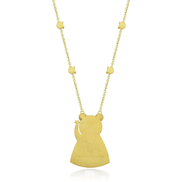 Art Pendant Depicting a Character from "A Mad Horological Party" Painting by Konstantin Chaykin