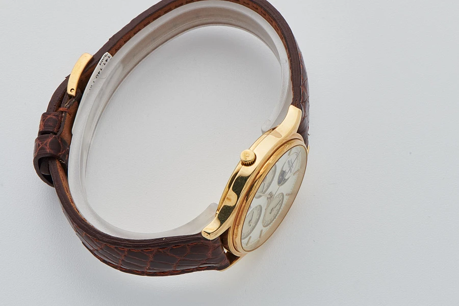 Porcelain Dial Perpetual Calendar Ref. 141.140.1 in 18k Yellow Gold