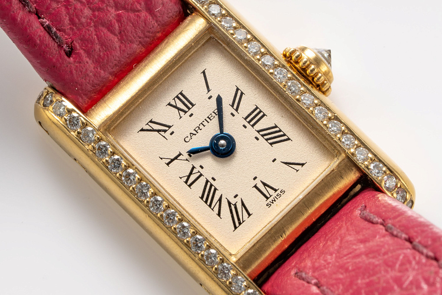 Mini Tank Quartz Ref. 1759 in 18k Yellow Gold