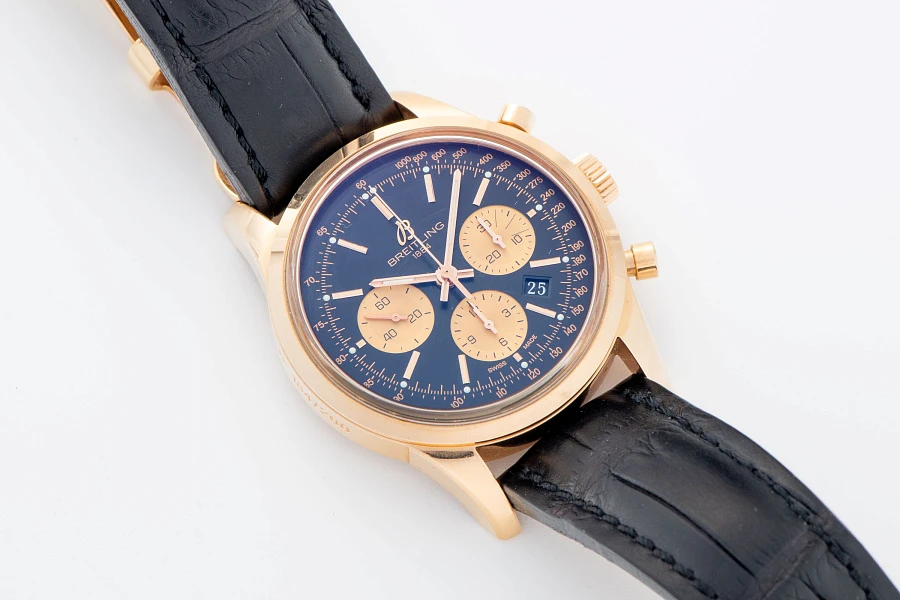Transocean Chronograph Ref. RB0151 in 18k Rose Gold